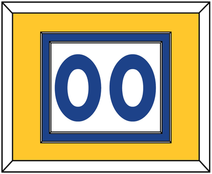 Golden State Number - Home White (2010-2019) - Signature Tier 3