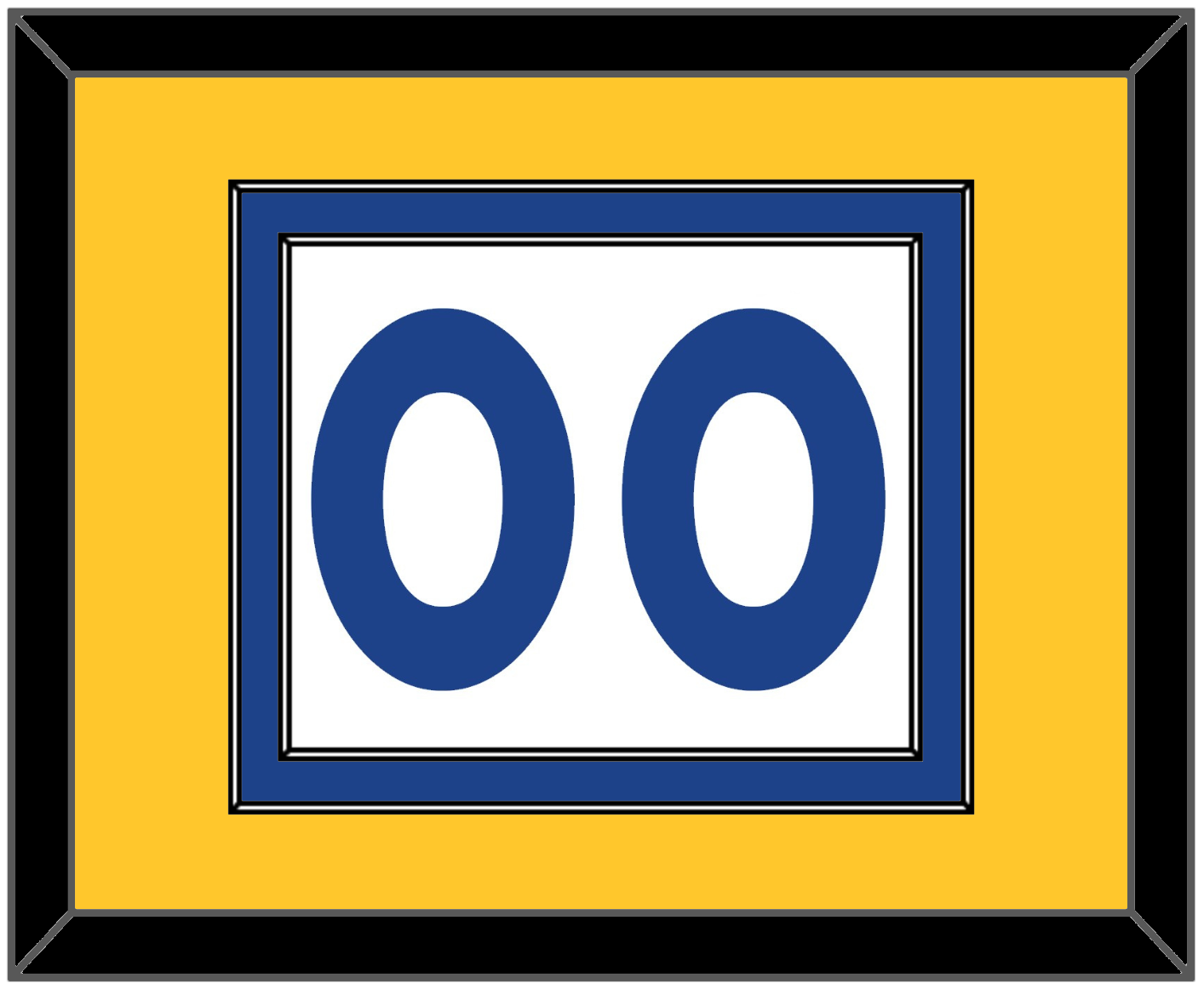 Golden State Number - Home White (2010-2019) - Signature Tier 3