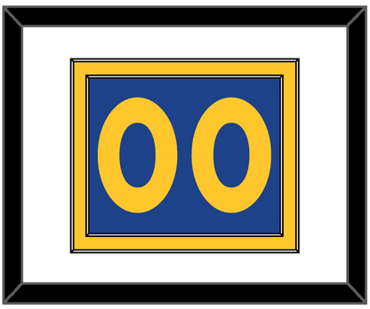 Golden State Number - Road Blue (2010-2019) - Signature Tier 1