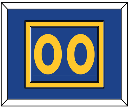 Golden State Number - Road Blue (2010-2019) - Signature Tier 2