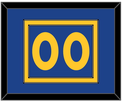 Golden State Number - Road Blue (2010-2019) - Signature Tier 2