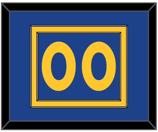 Golden State Number - Road Blue (2010-2019) - Signature Tier 2