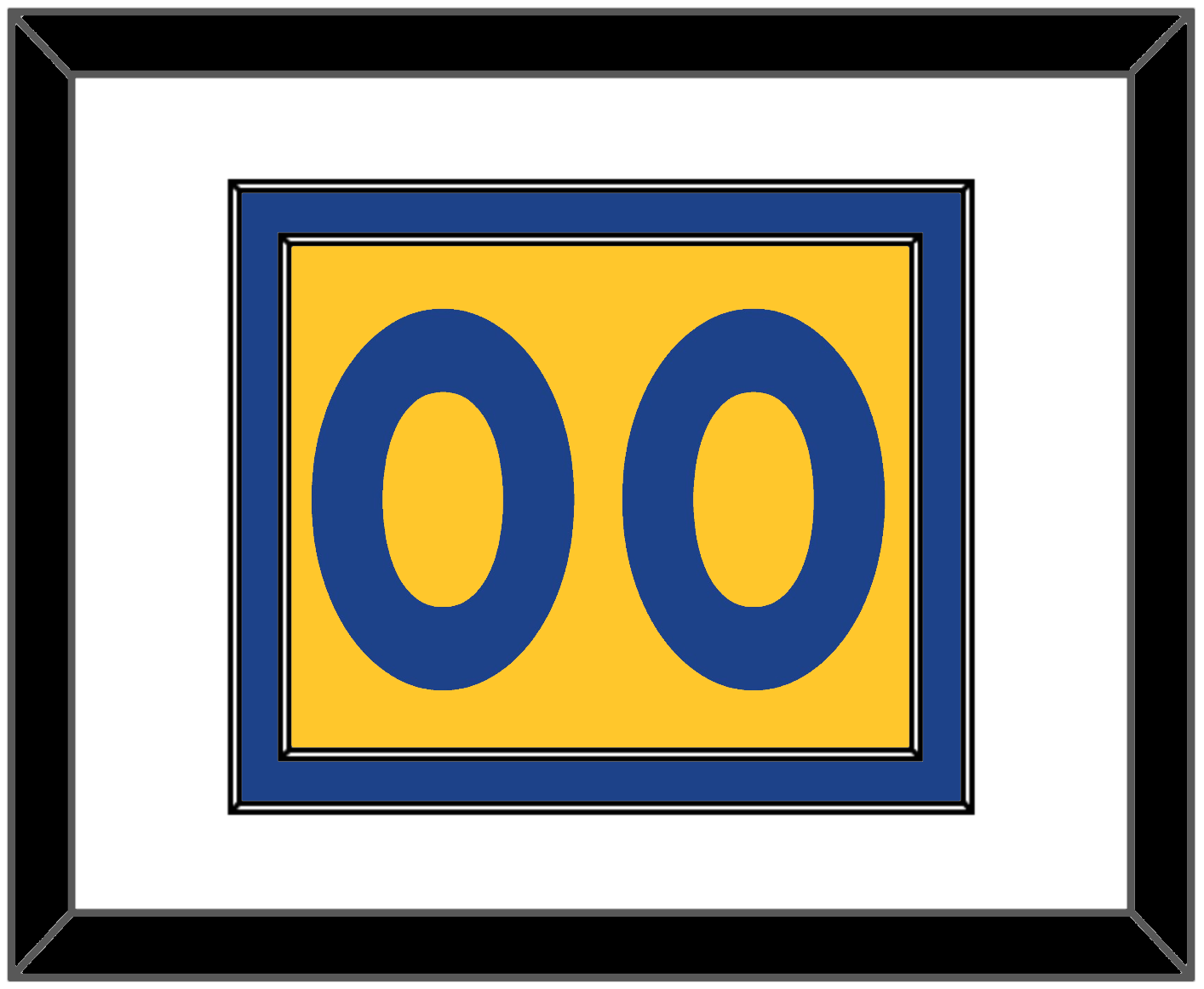 Golden State Number - Alternate Yellow (2013) - Signature Tier 1