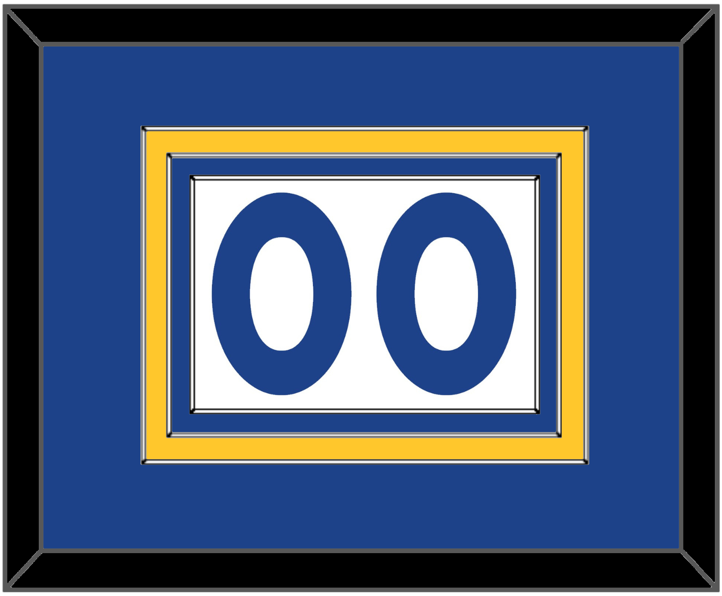 Golden State Number - Home White (2010-2019) - Premier Tier 2
