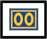 Golden State Number - Road Blue (2010-2019) - Triple Mat 1