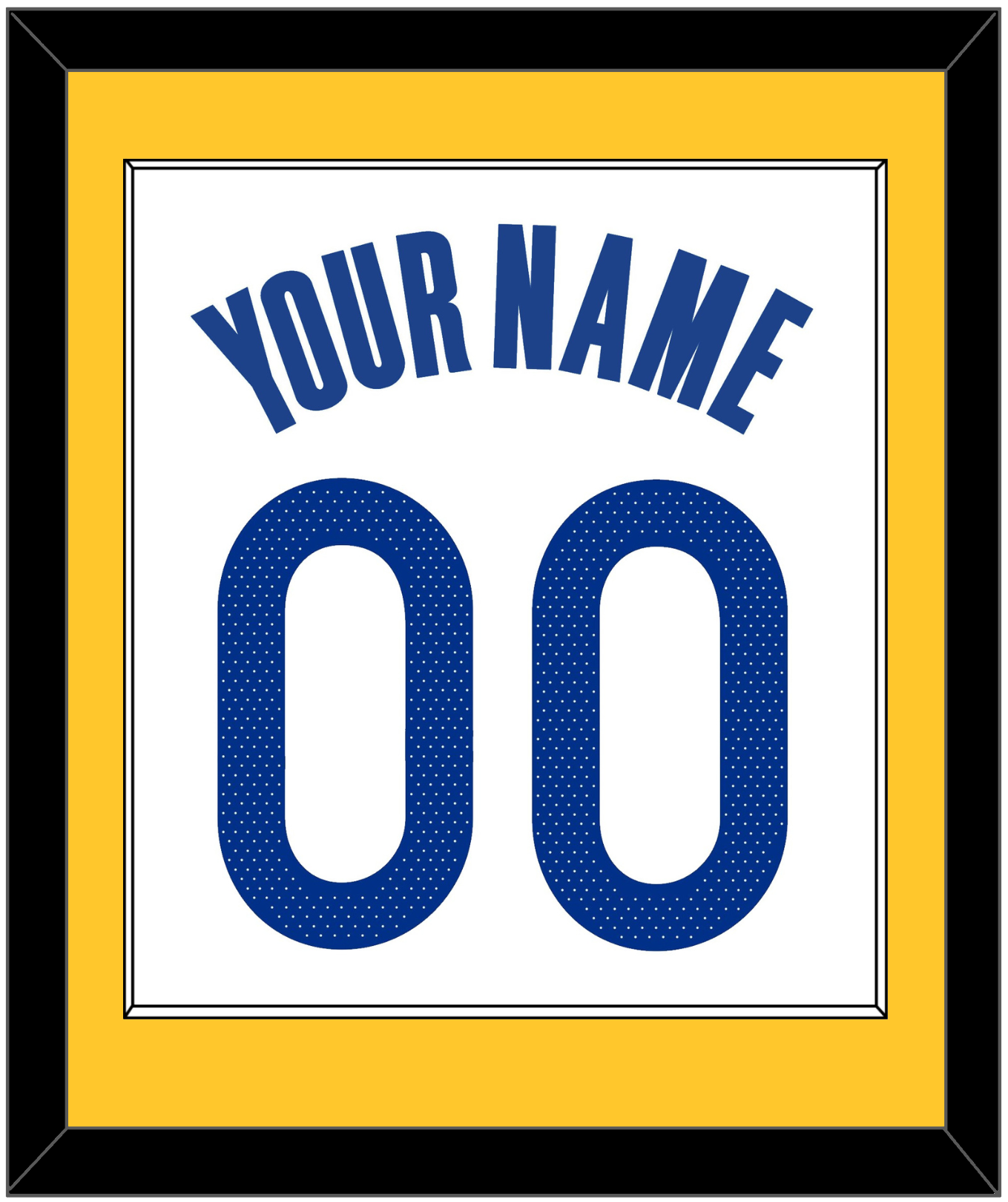 Golden State Name & Number - White Association - Essential Tier 2