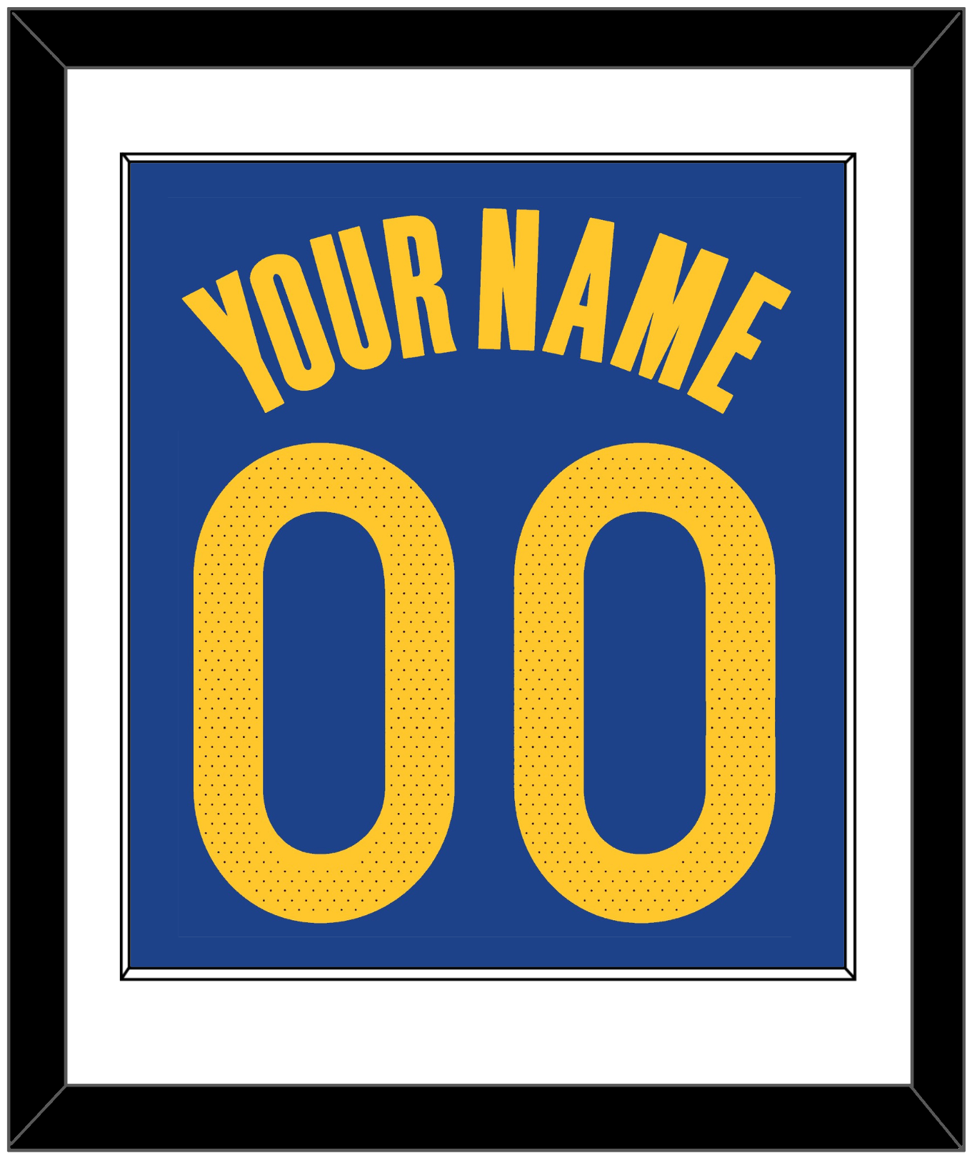 Golden State Name & Number - Blue Icon - Essential Tier 1