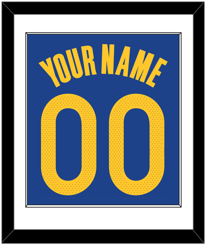 Golden State Name & Number - Blue Icon - Essential Tier 1