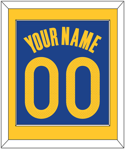 Golden State Name & Number - Blue Icon - Essential Tier 2