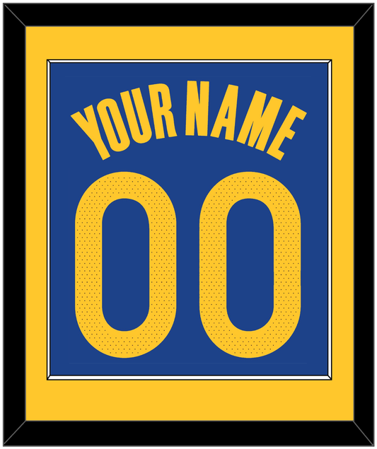Golden State Name & Number - Blue Icon - Essential Tier 2