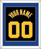 Golden State Name & Number - Black City (2021-2022) - Single Mat 2