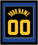 Golden State Name & Number - Black City (2021-2022) - Single Mat 2