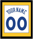 Golden State Name & Number - Home White (2010-2019) - Single Mat 2