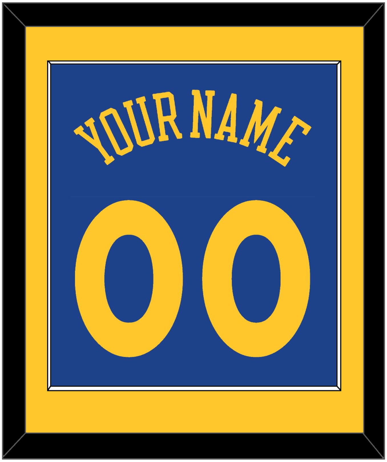 Golden State Name & Number - Road Blue (2010-2019) - Essential Tier 2