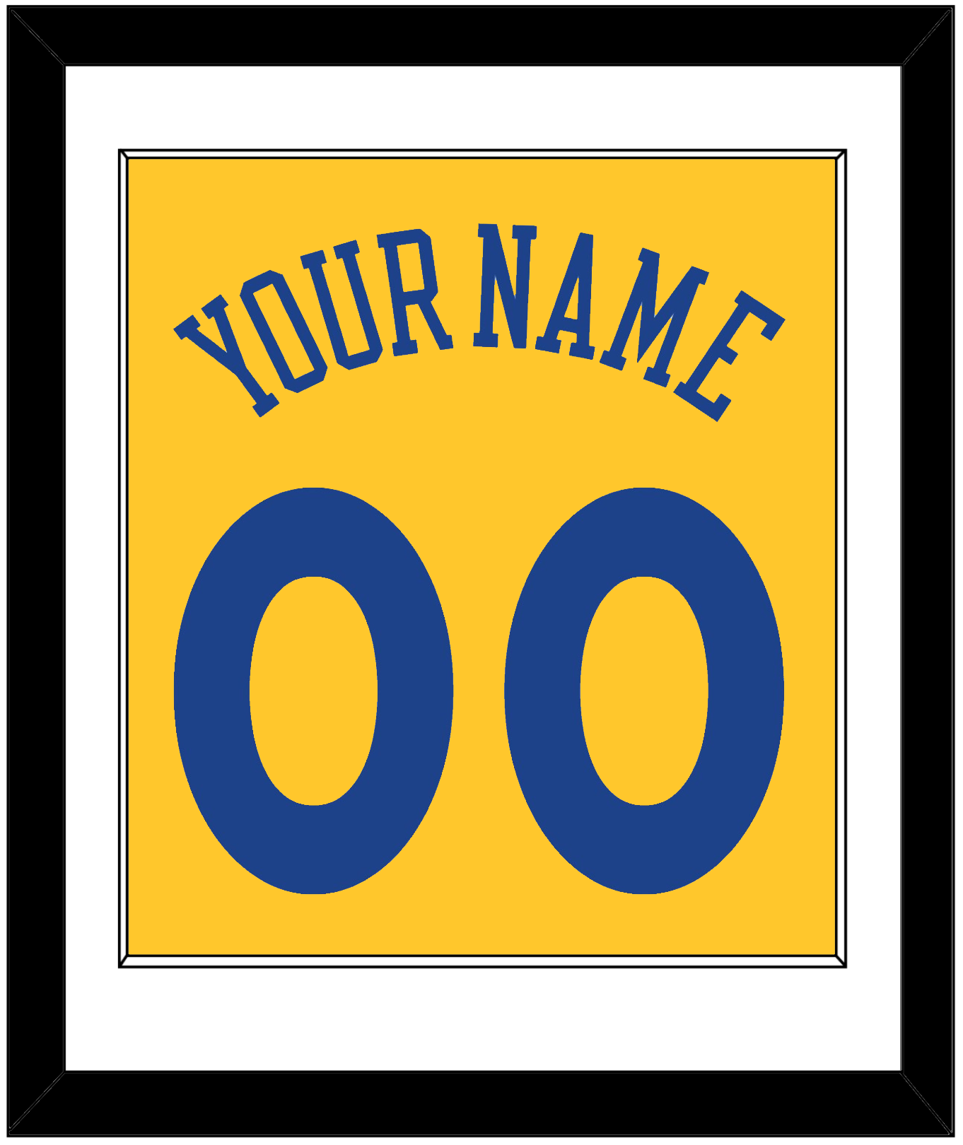 Golden State Name & Number - Alternate Yellow (2013) - Essential Tier 1