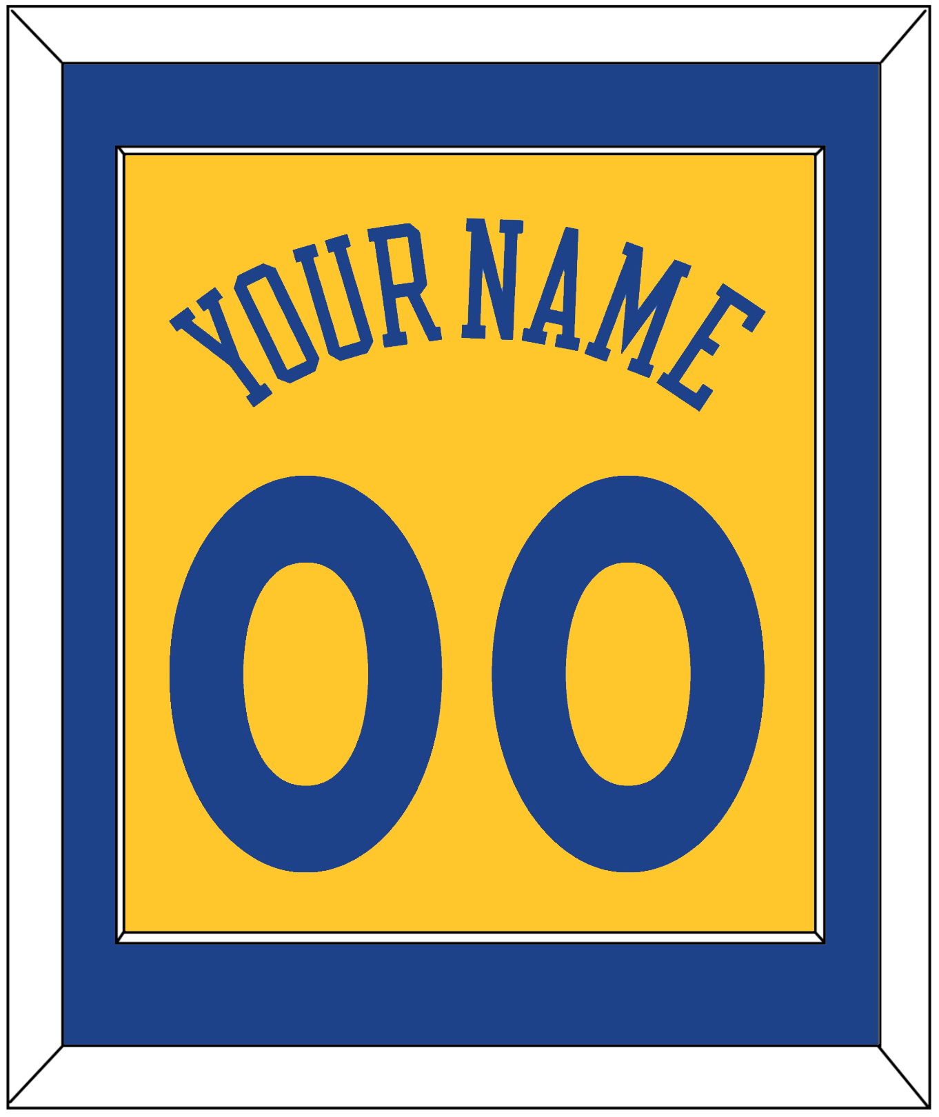 Golden State Name & Number - Alternate Yellow (2013) - Essential Tier 2