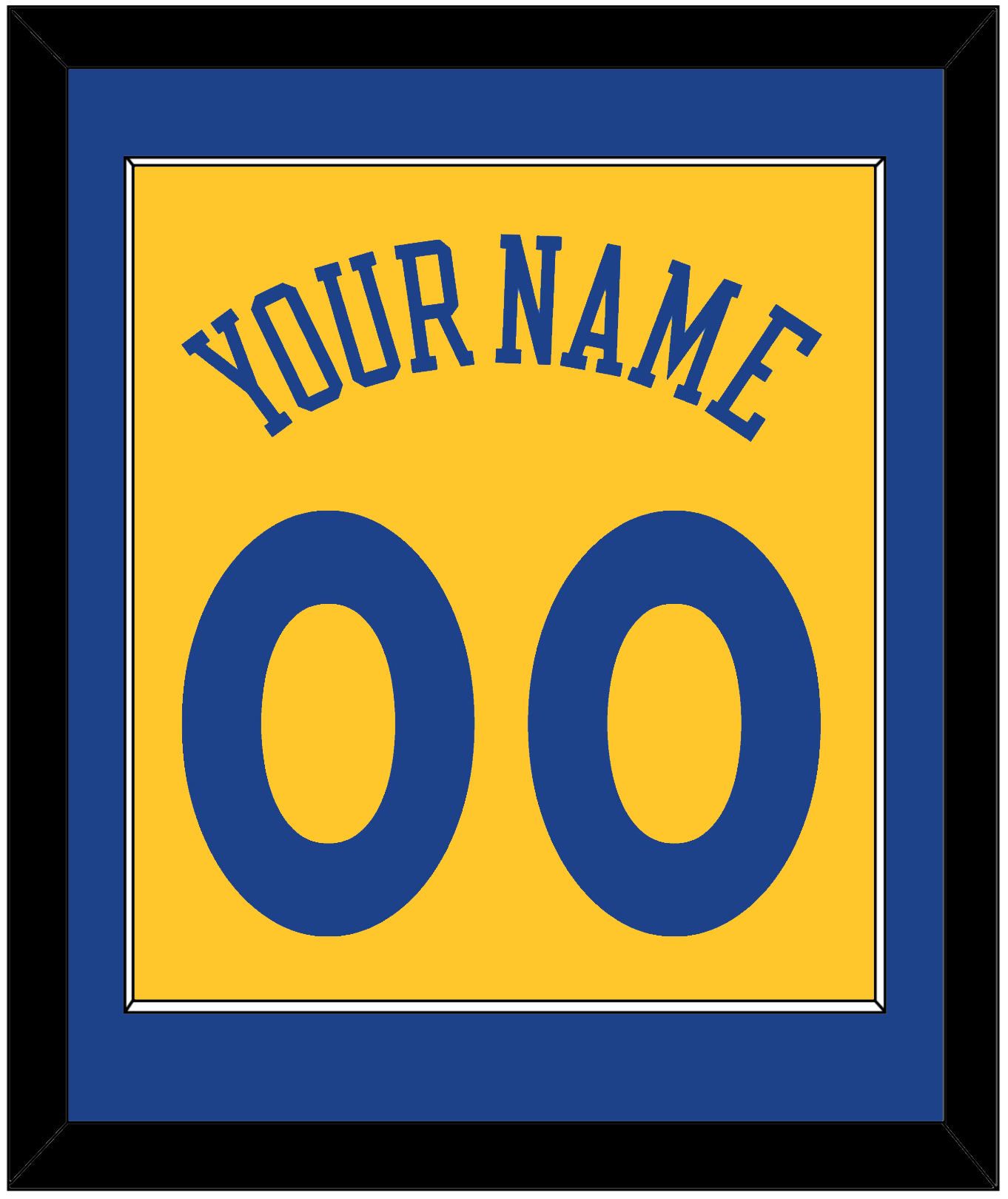 Golden State Name & Number - Alternate Yellow (2013) - Essential Tier 2