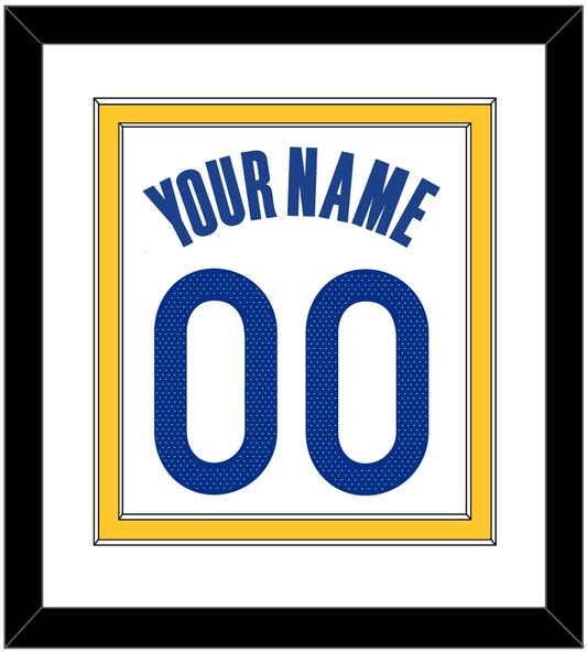 Golden State Name & Number - White Association - Signature Tier 1