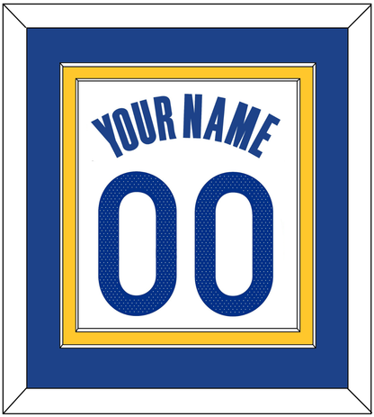 Golden State Name & Number - White Association - Signature Tier 2