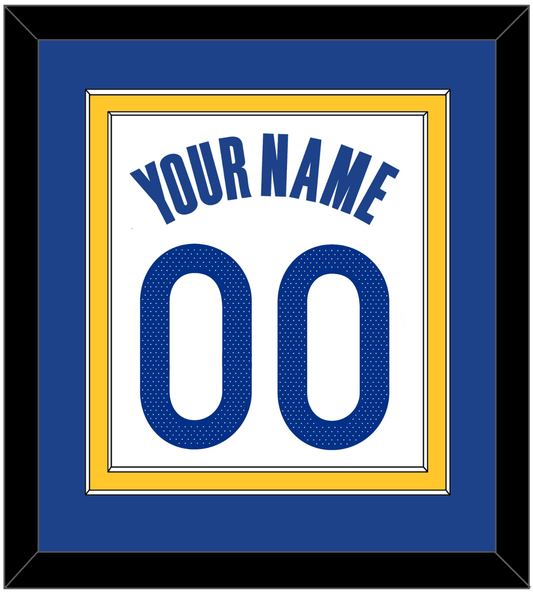 Golden State Name & Number - White Association - Signature Tier 2