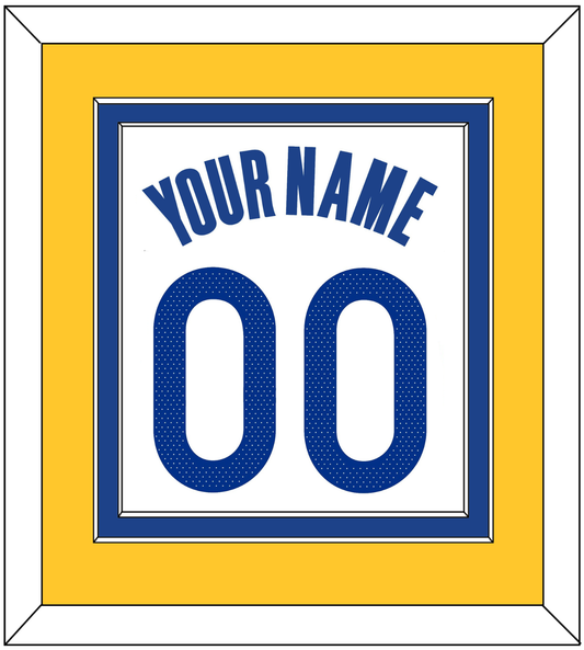 Golden State Name & Number - White Association - Signature Tier 3