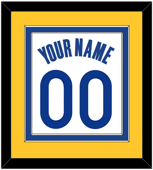 Golden State Name & Number - White Association - Signature Tier 3