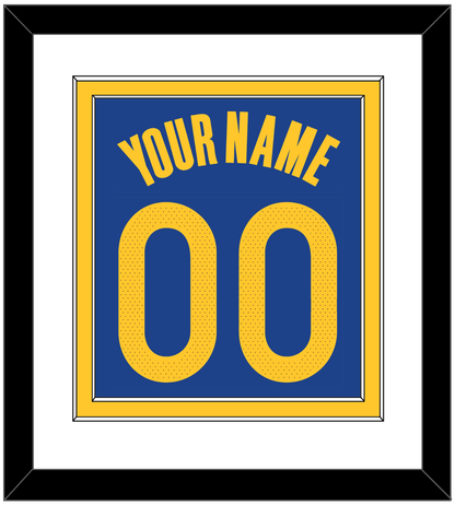 Golden State Name & Number - Blue Icon - Signature Tier 1