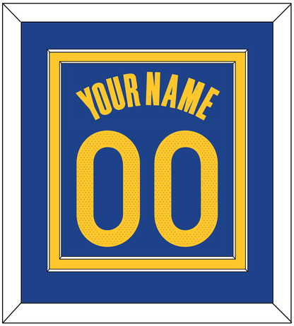 Golden State Name & Number - Blue Icon - Signature Tier 2