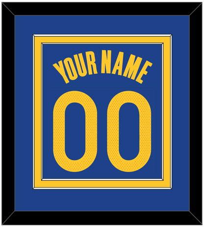 Golden State Name & Number - Blue Icon - Signature Tier 2