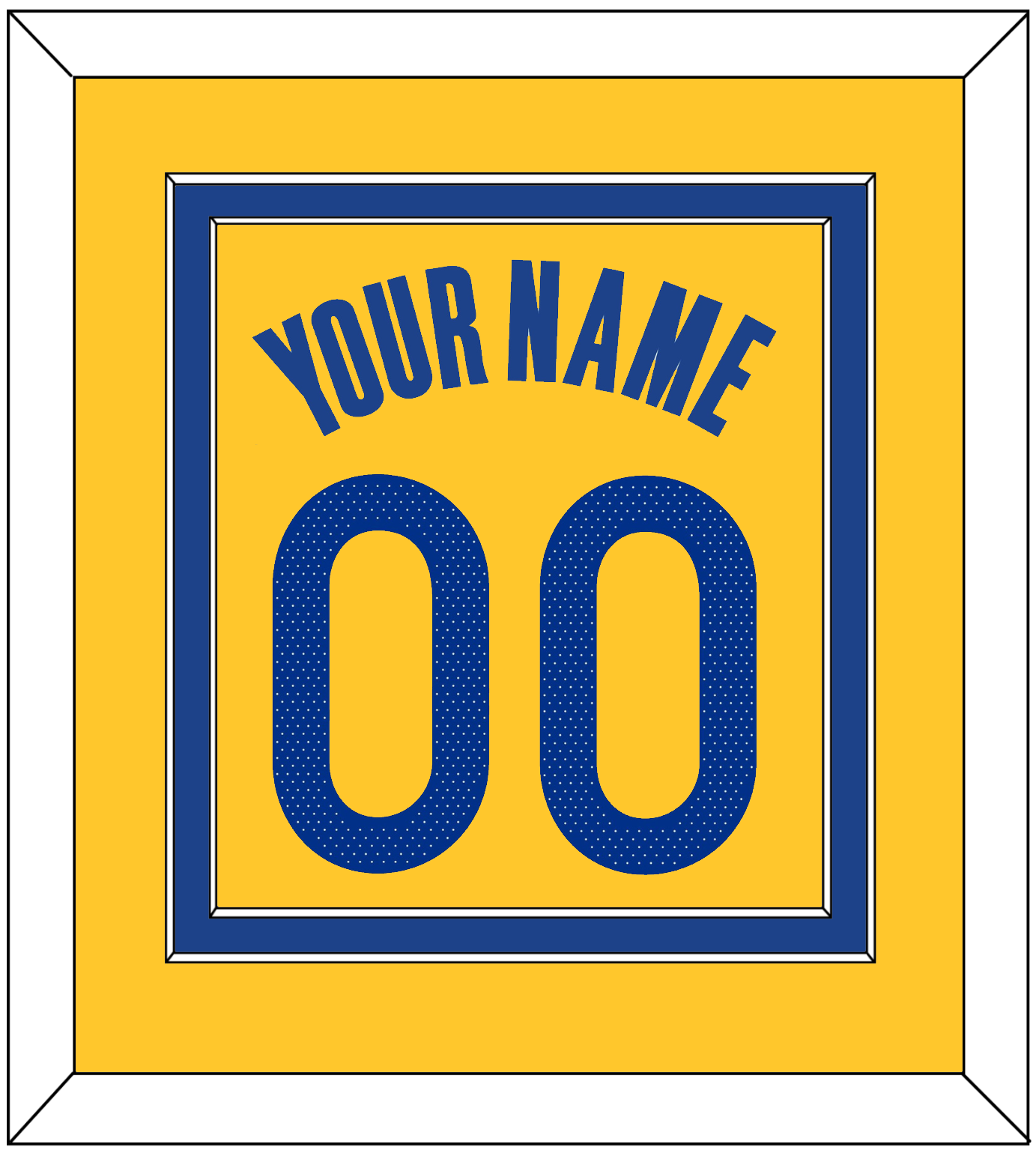 Golden State Name & Number - Yellow Statement (2019-2022) - Signature Tier 2
