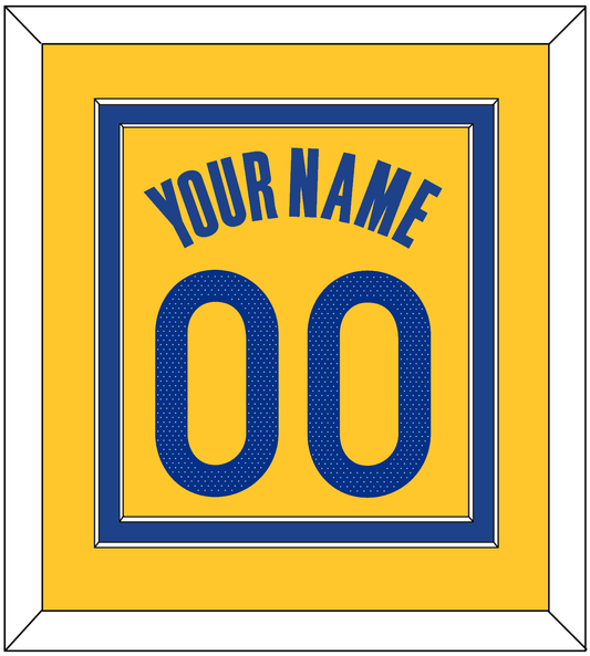 Golden State Name & Number - Yellow Statement (2019-2022) - Signature Tier 2