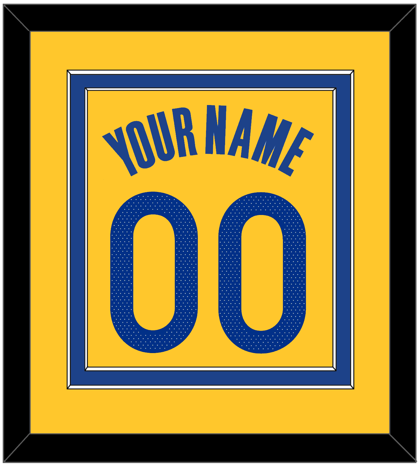 Golden State Name & Number - Yellow Statement (2019-2022) - Signature Tier 2