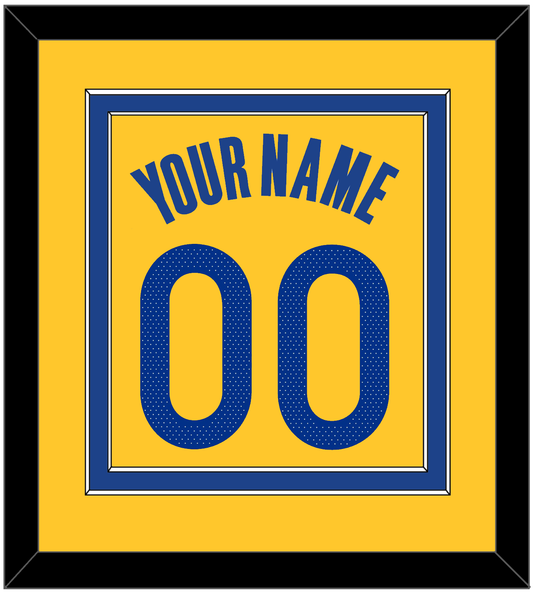 Golden State Name & Number - Yellow Statement (2019-2022) - Signature Tier 2