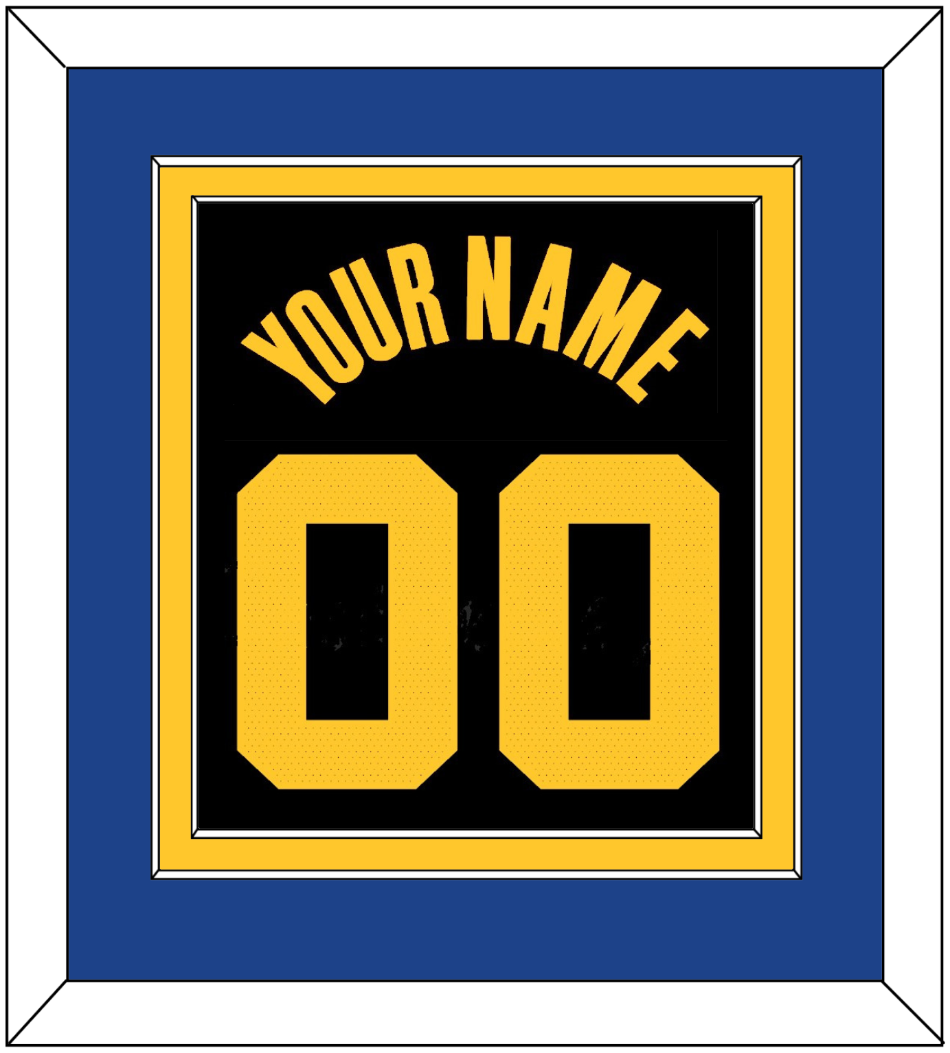 Golden State Name & Number - Black City (2021-2022) - Signature Tier 2