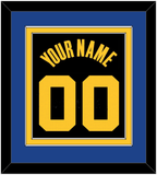 Golden State Name & Number - Black City (2021-2022) - Double Mat 2