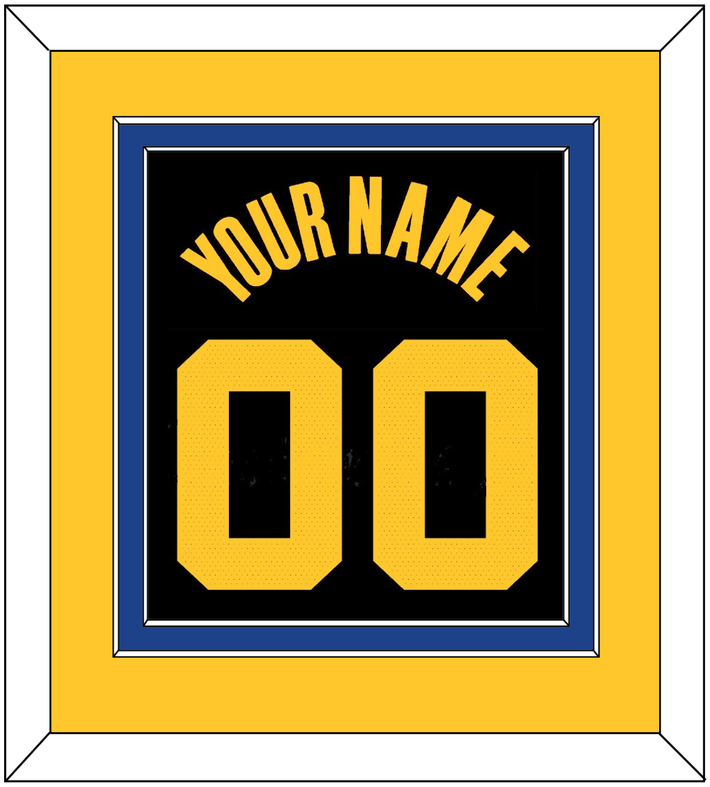 Golden State Name & Number - Black City (2021-2022) - Signature Tier 3