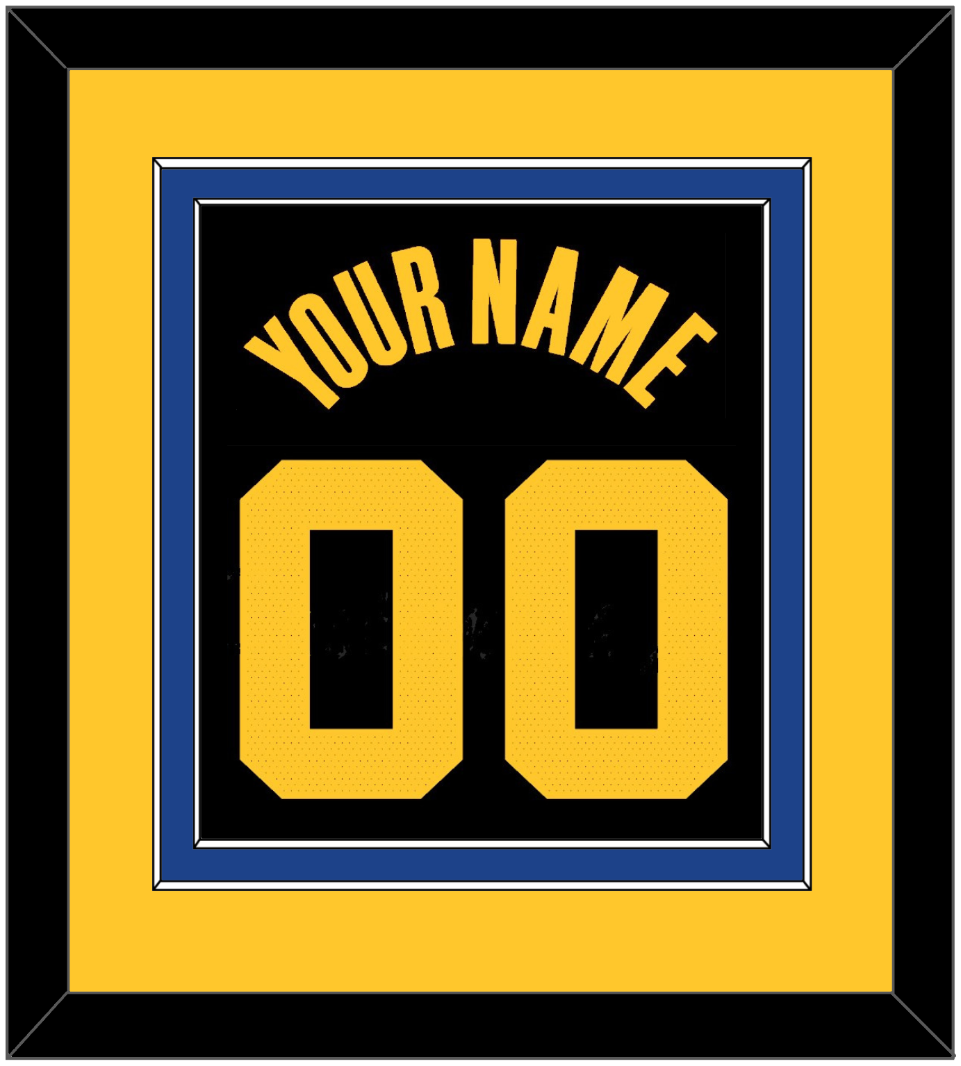 Golden State Name & Number - Black City (2021-2022) - Signature Tier 3
