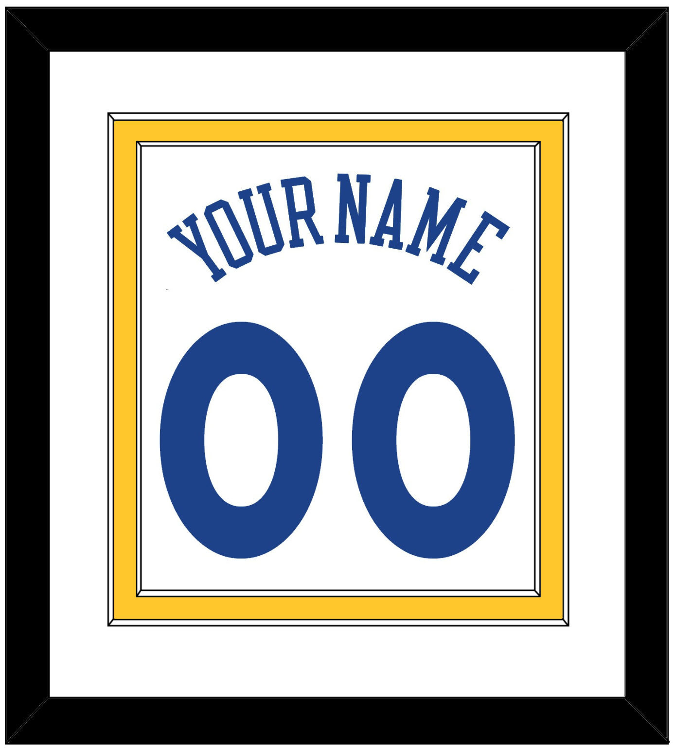 Golden State Name & Number - Home White (2010-2019) - Signature Tier 1