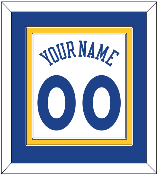 Golden State Name & Number - Home White (2010-2019) - Signature Tier 2