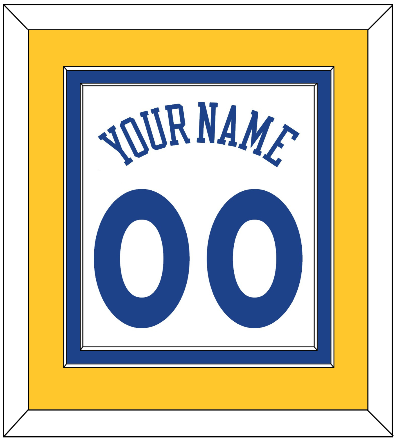 Golden State Name & Number - Home White (2010-2019) - Signature Tier 3