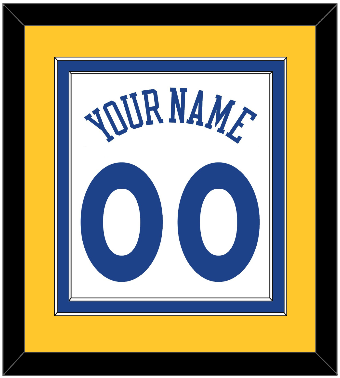 Golden State Name & Number - Home White (2010-2019) - Signature Tier 3