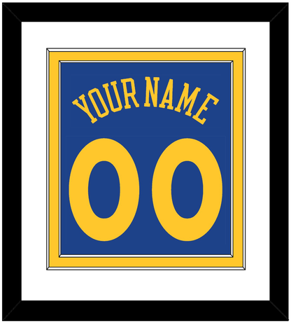 Golden State Name & Number - Road Blue (2010-2019) - Signature Tier 1