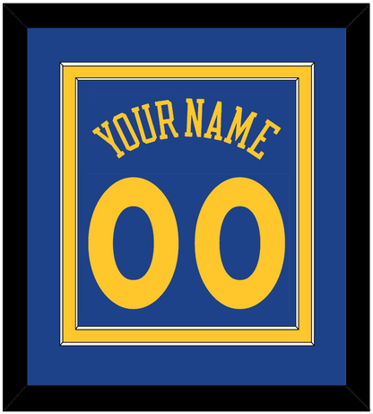 Golden State Name & Number - Road Blue (2010-2019) - Signature Tier 2