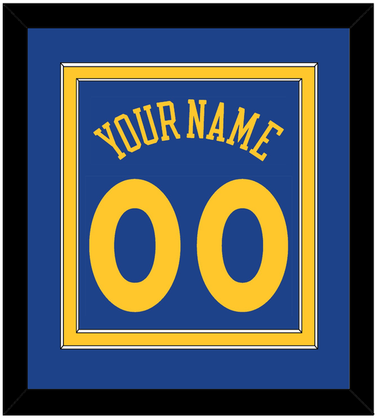 Golden State Name & Number - Road Blue (2010-2019) - Signature Tier 2