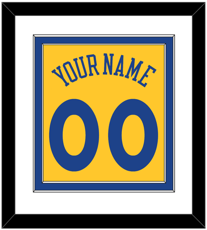 Golden State Name & Number - Alternate Yellow (2013) - Signature Tier 1