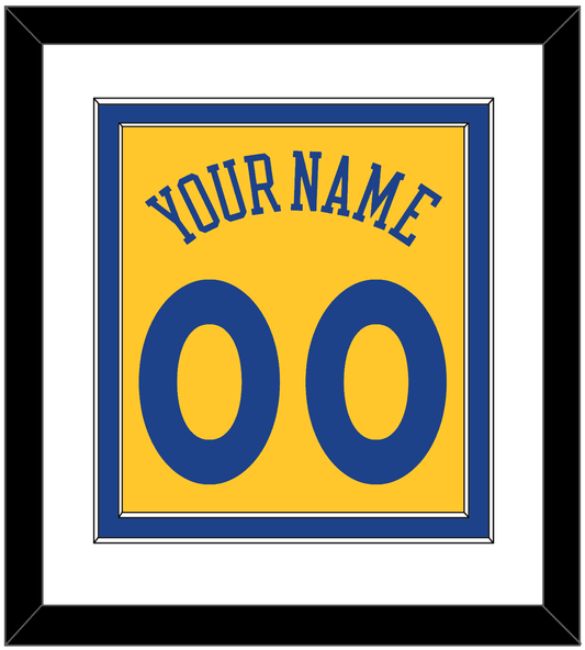 Golden State Name & Number - Alternate Yellow (2013) - Signature Tier 1