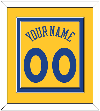 Golden State Name & Number - Alternate Yellow (2013) - Signature Tier 2