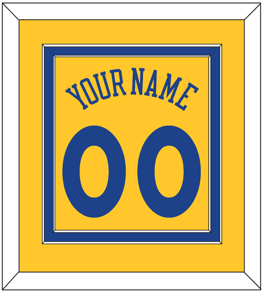 Golden State Name & Number - Alternate Yellow (2013) - Signature Tier 2