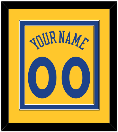 Golden State Name & Number - Alternate Yellow (2013) - Signature Tier 2