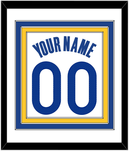 Golden State Name & Number - White Association - Premier Tier 1